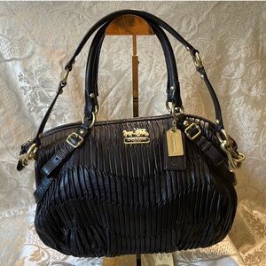 Coach Madison Leather pleated design